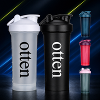 Shaker à protéines personnalisé, écologique, avec couvercle en plastique PP, isolation thermique, compatible lave-vaisselle, pour la salle de sport, le sport, la remise en forme, l'eau