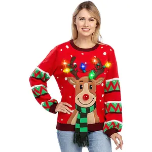 TENGYU Unisex knitted pattern Christmas sweater jumper ugly sweaters with fantastic design