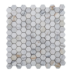 Mosaicos hexagonales blancos de pentágono, mosaicos hexagonales blancos de goma arábiga - Product Image 5
