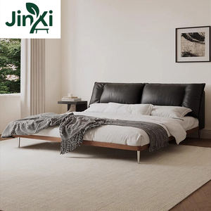 <span class=keywords><strong>Lit</strong></span> King Size en Cuir Véritable Minimaliste Italien 2 * 2 Mètres Grand <span class=keywords><strong>Lit</strong></span> Plateforme Tatami avec Tête <span class=keywords><strong>de</strong></span> <span class=keywords><strong>Lit</strong></span> <span class=keywords><strong>Capitonnée</strong></span> Remplissage en Duvet - Product Image 2