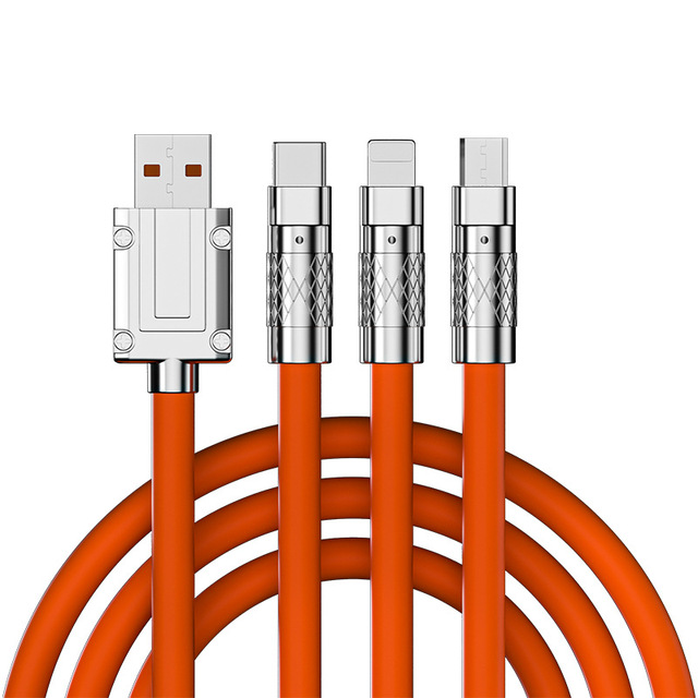 Hot Selling Multiple Universal 3in1 Charging One USB Multi 3 in 1 Charge USB Cable for Phone Micro USB Type C