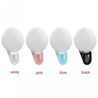 Accessoires pour téléphone ABS+PC, anneau lumineux LED pour selfie avec éclairage beauté pour diffusion en direct et utilisation avec caméra
