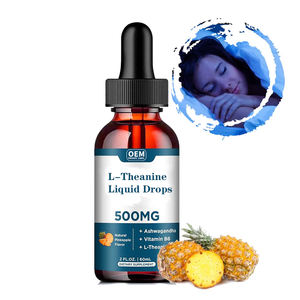 L-teanina Aminoácido Suplemento para dormir Gotas líquidas Extracto de té verde Pure 100% L-teanina Líquido - Product Image 1