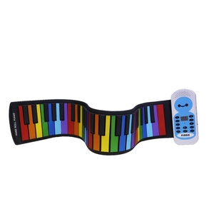 Vente flash : Piano portable pliable et flexible pour enfants, 49 touches, avec haut-parleur, <span class=keywords><strong>clavier</strong></span> <span class=keywords><strong>MIDI</strong></span> - Product Image 1