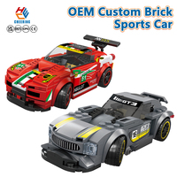 Ensemble de blocs de construction MOC, modèle de voiture de course, supercar, personnalisable OEM ODM, jouet éducatif pour enfants, cadeau pour garçon