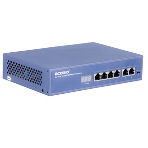 Kinh tế mới Ethernet 4 + 2 cổng 10/100Mbps PoE Hub Thiết bị chuyển mạch IEEE802.3af/tại 100 - 220V AC cho CCTV - Product Image 2
