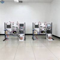 Sistema Modular Básico de Entrenamiento en Refrigeración con Manómetros Dobles para Lectura Visual de Presión de Circuito Alta y Baja