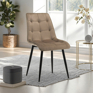 Chaise de salle à manger en velours, style luxe léger, vente directe d'usine, vente en gros, durable, pour cuisine et café - Product Image 4
