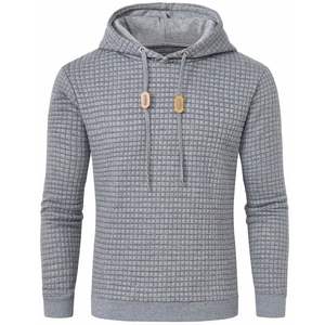 Completo Invernale con Felpa con Cappuccio e Pantaloni da Jogging in Cotone Egiziano Pesante, Ricamato, Tinta Unita, con Perline, ODM Unisex, Modello Boxy da Uomo - Product Image 2