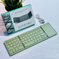 Keyboard Lipat Nirkabel Portabel Mini BT Keyboard Ultra Tipis untuk Tablet dan Ponsel