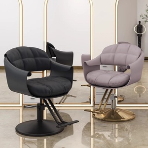 Sillón de Peluquería de Lujo Ligero, Silla de Peluquería con Elevación y Rotación Especial para Salón de Belleza, Silla de Corte de Pelo Moderna y Popular en Internet - Product Image 3
