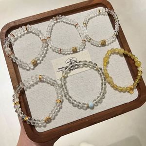 Dylam New Design Dainty Charm Natural Gold Crystal <b>Bead</b> <b>Bracelets</b> for Daily Wear Fine Fashion Jewelry Supplier - Product Image 3