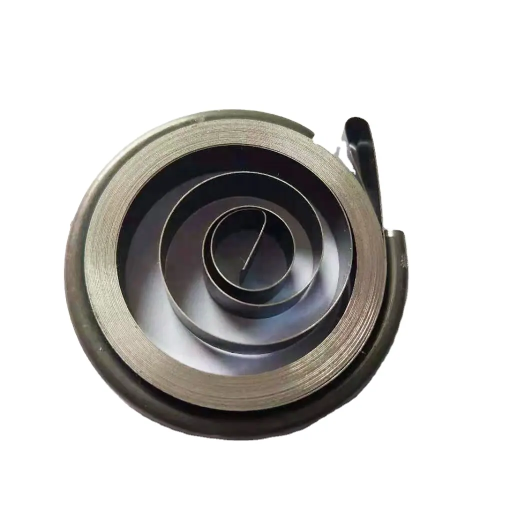 Custom OEM flat stainless steel 301 retractable rewind power coil spiral constant force clock spring