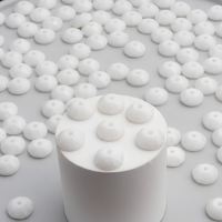Perline di strass in resina epossidica a forma di diamante con foro centrale, in alabastro bianco effetto marmo da 6 mm, per cucire, con ciondolo a forma di colomba, forniture per gioielli YAXI