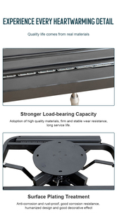 Ensemble rectangulaire réglable Déformation de cuisine Pierre frittée ronde <span class=keywords><strong>Table</strong></span> à manger extensible multifonctionnelle rétractable Premium - Product Image 4