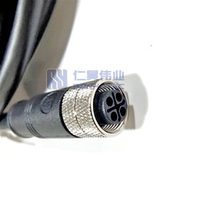 كبل M12 مخصص مقاوم للماء ، رمز <span class=keywords><strong>S</strong></span> موصل طيران M12 ، مجموعة كبل 4 دبوس للطاقة حتى 16A V - Product Image 3