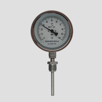 150mm Industrial Stainless Steel Universal Bimetallic Thermometer with IP54 Rating 2C Resolution Mechanized Display