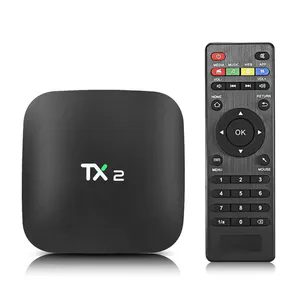 Fabbrica Rockchip RK3229 Quad-core 2GB + 16GB di smart Android tv box TX2 R2 Android 6.0 HD TV Box 2.4G Wifi BT2.1 streaming tv 1 acquistare