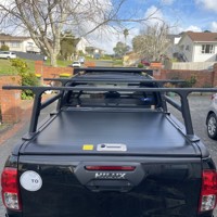 Couverture de benne rigide manuelle enroulable pour Toyota Hilux 2015-2025 Revo Rocco, en aluminium, rétractable, étanche et verrouillable