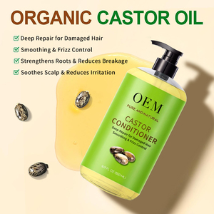 Balsamo all'Olio di Ricino OEM a Base Vegetale Idratante Anti-Crespo Previene la Rottura per Capelli Lucenti - Product Image 1