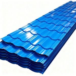 Tôle d'acier galvanisé ondulé prépeint / Tôle Galvalume / Tôle de toiture en Aluzinc colorée pour soudage et pliage ASTM - Product Image 5
