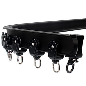 Rail de rideau en aluminium pliable, rail de rideau courbé pour montage au plafond, rail de rideau mural - Product Image 2
