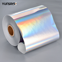 Rouleau d'autocollants adhésifs vierges en PP holographique laserjet, imperméables, résistants à l'huile, durables et de qualité supérieure pour produits cosmétiques