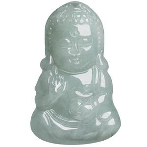 Colgante de Jadeíta Natural de Myanmar con Buda, Estilo Chino UNISEX, Regalo Budista con Certificado de Tasación FG32 - Product Image 5