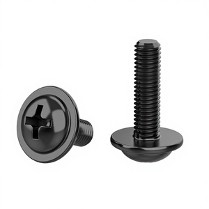 Vis de machine en fer zingué Dingxin Classe 8 A2, filetage standard, diamètre de la tête 10mm/12mm, M2.5 et M6 - Product Image 3