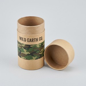 Emballage de soins de la peau naturels, boîte cylindrique en papier kraft personnalisée pour les marques de produits de beauté biologiques et botaniques, logo personnalisé - Product Image 2