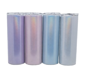 Gobelet en acier inoxydable brillant dans le noir avec impression par sublimation vente en gros - Product Image 2