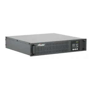 بروستار 3KVA 3000VA رف شنت PF1.0 مصدر طاقة مستمر متصل مرحلة واحدة 19 بوصة UPS للاتصالات الخادم ورصد جهاز