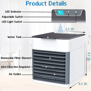 Ventilador Humidificador Portátil, <span class=keywords><strong>Aire</strong></span> Acondicionado, <span class=keywords><strong>Enfriador</strong></span> <span class=keywords><strong>de</strong></span> <span class=keywords><strong>Aire</strong></span> Pequeño para el Hogar, 3 Velocidades, Alimentado por USB - Product Image 4