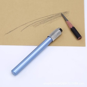 Metal Pencil Extender With Textured Grip For Sketching And Drawing Tools - Product Image 1