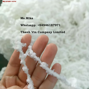 Hilo de poliéster reciclado de alta calidad, residuos ignífugos y hilado teñido/Hormigón/Material de relleno, uso de origen de Vietnam - Product Image 1