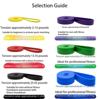 Bandes de Résistance Sportives Durables en TPE Essence RB5 – Kit de Flexibilité des Mains 6x Bandes Élastiques de Fitness pour Hommes pour l'Entraînement du Corps Entier