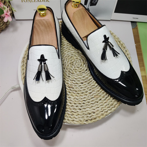 Tassels Loafers Size 14 Wholesale Fashion Gold Color Wedding Use <b>Men</b> <b>Dress</b> Shoes Slip on Loafers - Product Image 1