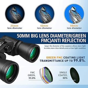 Lucrehulk 20x50 High Power <strong>Binoculars</strong> for Adults With Low Light Night Vision, Compact Waterproof <strong>Binoculars</strong> - Product Image 2