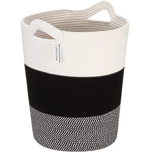 Haute qualité Eco linge tissé panier de rangement maison coton corde stockage organisateur panier à linge - Product Image 6