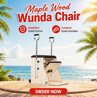 Appareil de Pilates portable et réglable MJD W18A en bois d'érable, chaise Wunda pour studio de Pilates, correction de la posture et entraînement du tronc