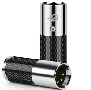 Matériau en acier inoxydable 4 broches mâle <span class=keywords><strong>XLR</strong></span> à 2.5mm / <span class=keywords><strong>3</strong></span>.5mm / 4.4mm femelle <span class=keywords><strong>adaptateur</strong></span> de prise Audio connecteur de conversion en Fiber de carbone - Product Image 5