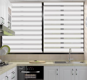 Phong cách hiện đại cơ giới Zebra rèm tùy chỉnh kích thước màn Shades vải rèm cuốn cơ giới Cordless Zebra rèm - Product Image 2