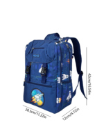Mochila Escolar Infantil Personalizada con Estampado Espacial AOP, Mochila Grande para Niños, Ergonómica y Ligera, Venta al Por Mayor OEM