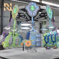 Manège mécanique Nova Rides 16 places, modèle SJ-S Spiral Jet Ride Airborne Shot, équipement de parc d'attractions à sensations fortes, à vendre
