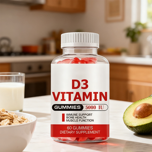 Suplementos de Vitamina D3 en Gomitas de Alta Potencia de Marca Privada OEM para la Salud Ósea y el Apoyo Inmunitario con Sabor a Fruta Natural - Product Image 5