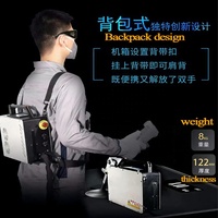 Mochila portátil 50W 100W eliminación de aceite de óxido máquina de limpieza láser pulsada para grafiti urbano madera Metal piedra ladrillo