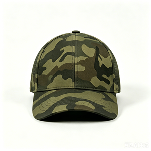 Woodland <b>Camo</b> Laser Perforated Mesh Canvas Baseball <b>Cap</b> Quick Dry Lightweight 6 Panel Curved Brim Custom Logo Embroidery Outdoor - Product Image 6
