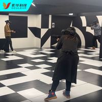 Machine de jeu de tir VR grand format pour entraînement au combat, équipement de simulation de terrain de bataille, système de jeu multi-personnes