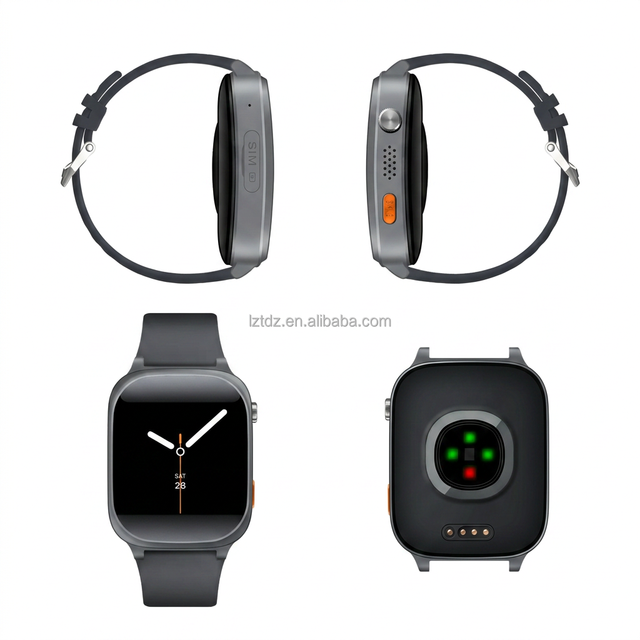 OEM ODM 4G Android Senior Watch Square AMOLED Screen Customizable Buttons for Elderly 1.78 Inch Smart Watch SOS Button IP68