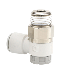 صمام تحكم في السرعة الهوائية من إس إم سي طراز AS1201F-M5-04A و AS2201F-01-04SA مع صمام ضبط الحد الخارجي/الداخلي - Product Image 1